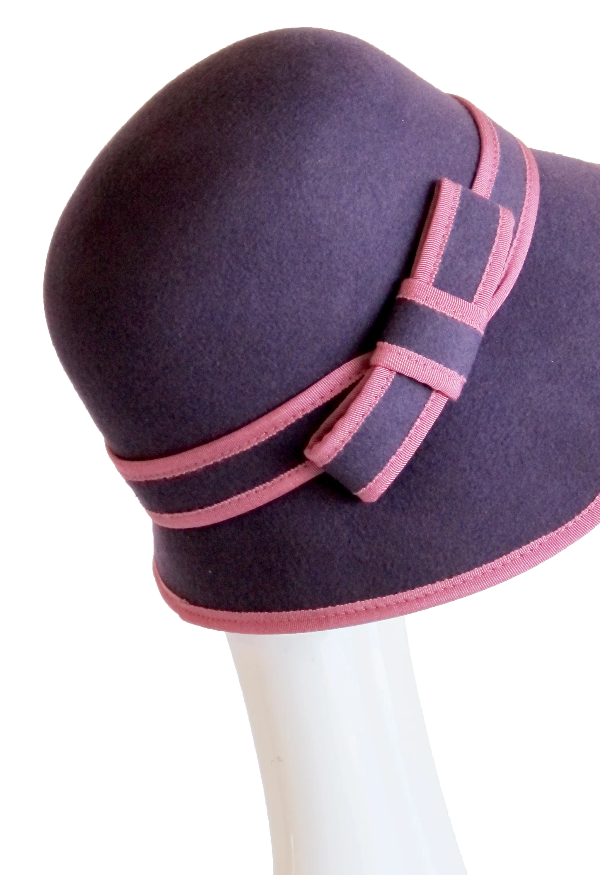 purple cloche hat