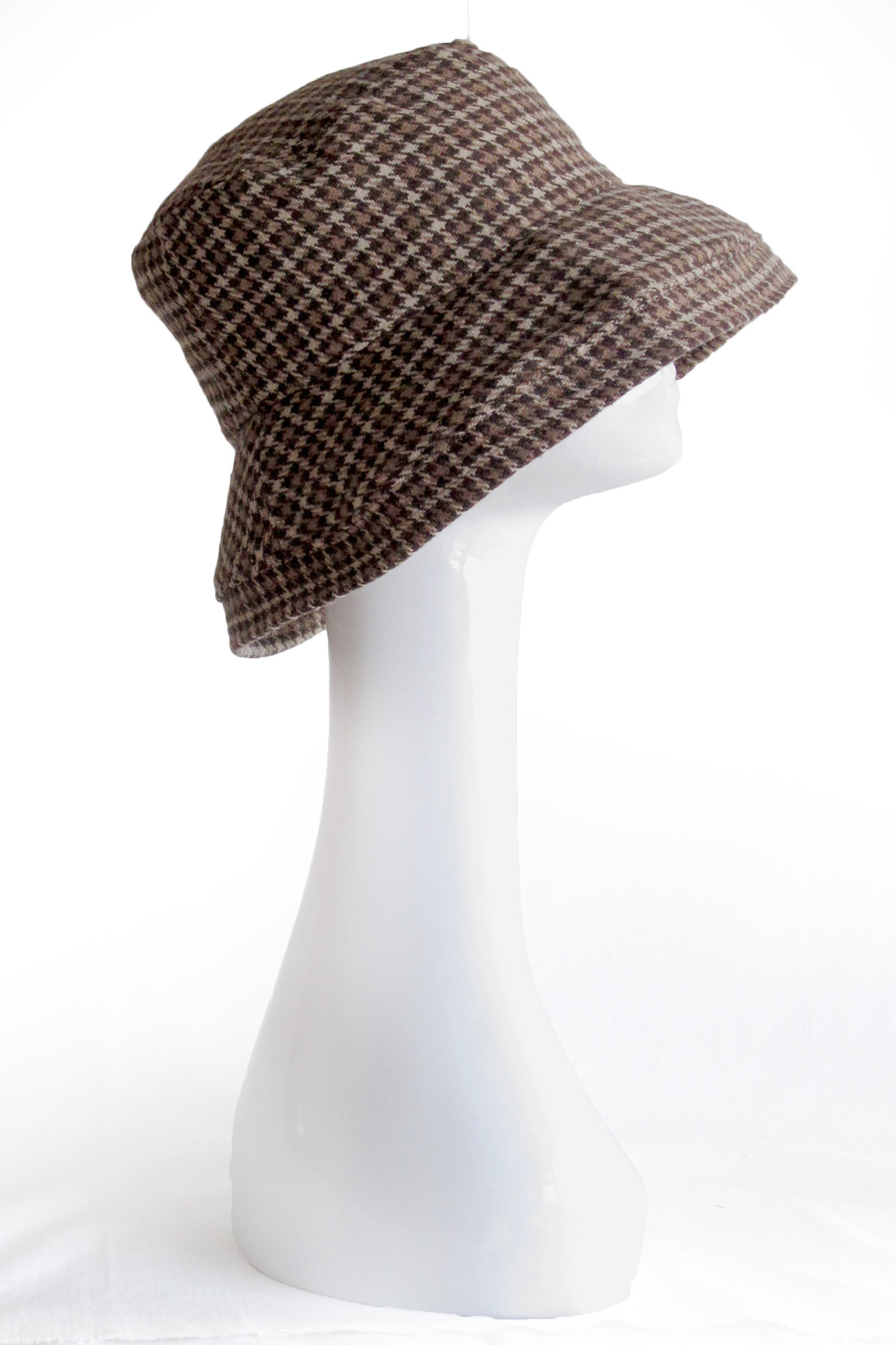 checkered bucket hat