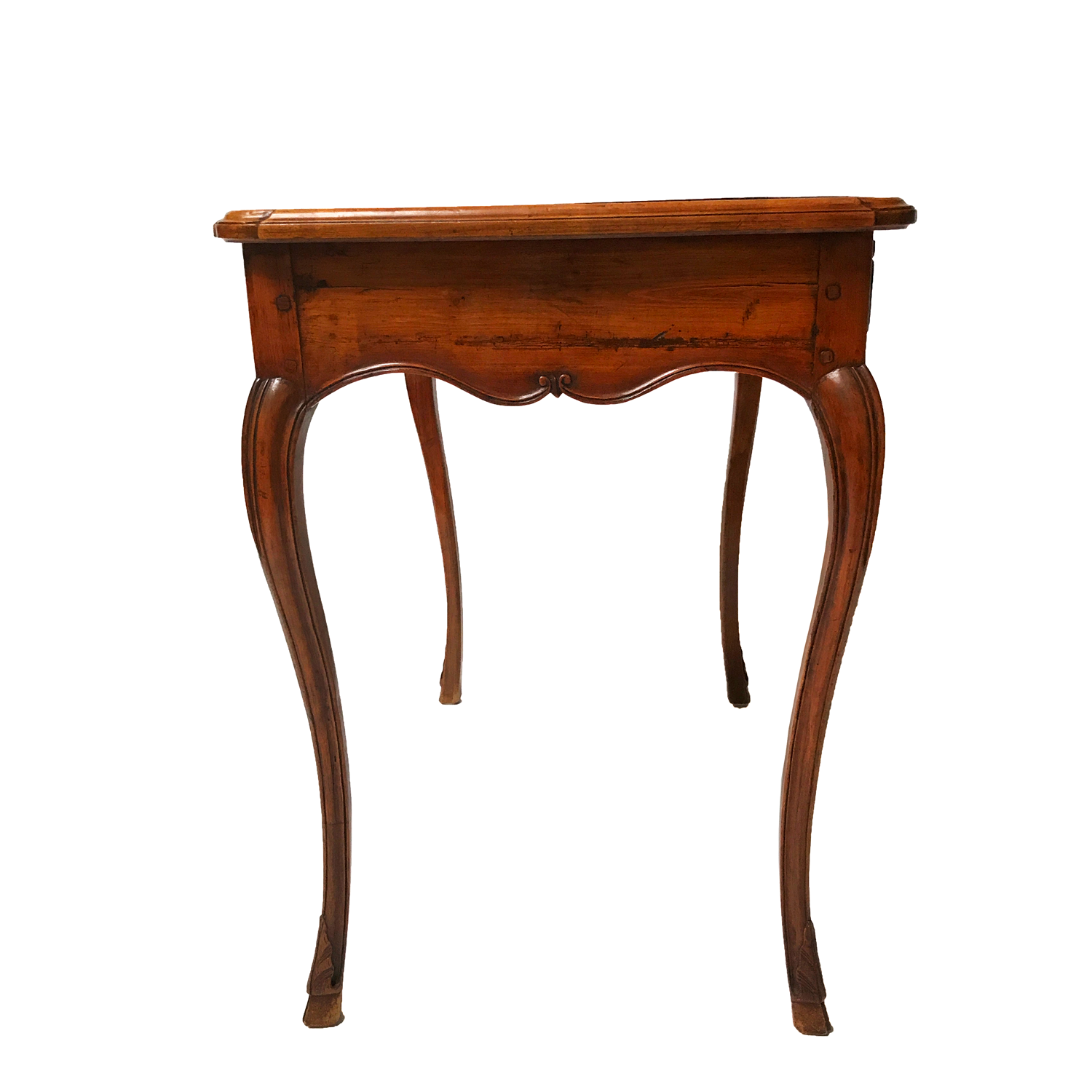 18th Century Louis Xv French Leather Top Small Writing Desk Table