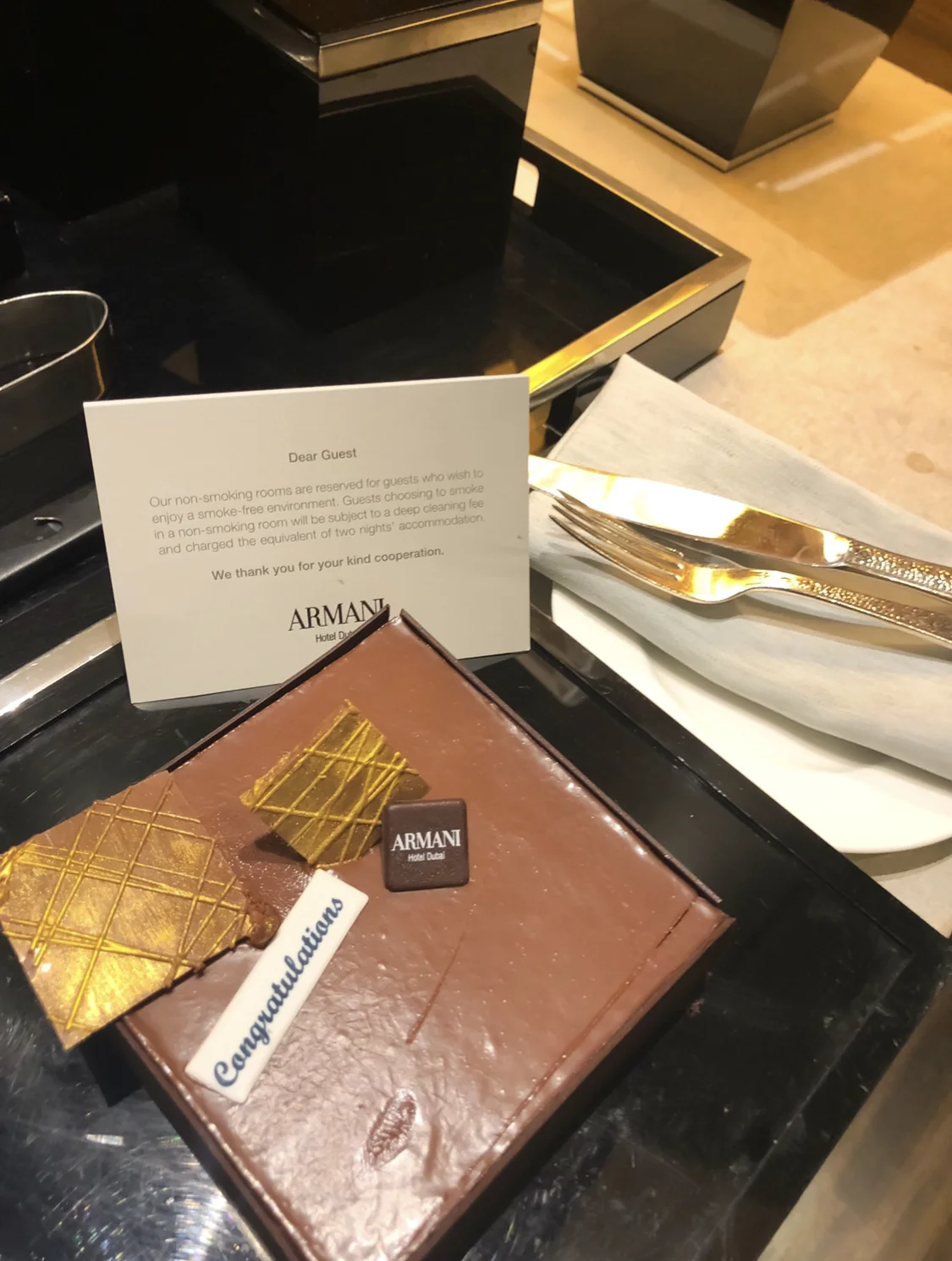 酒店提供的免费生日蛋糕