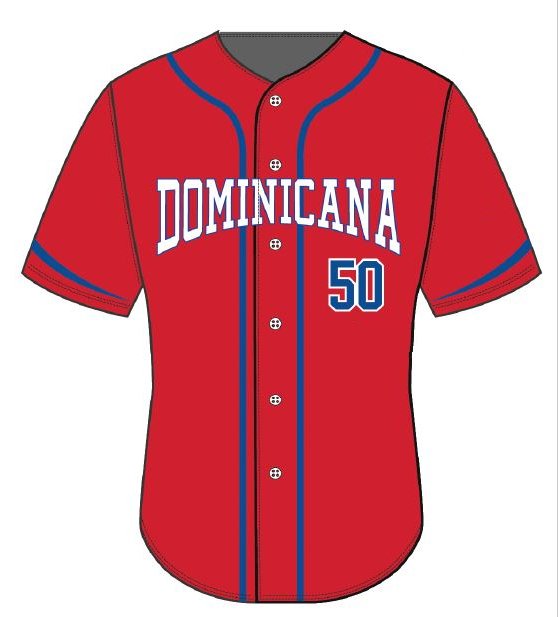 Dominicana Full Button Baseball Jersey — Dominicana Baseball Training