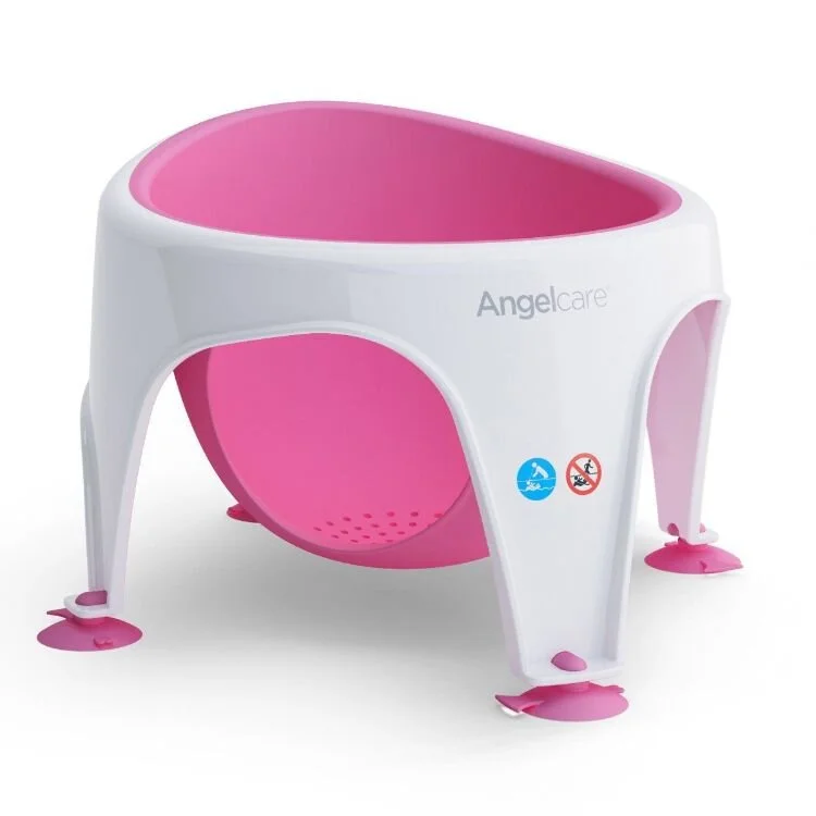 Pink Angelcare Soft Touch Baby Bath Seat