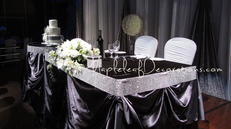 Head Table Draping Decor Package Mapleleaf Decorations