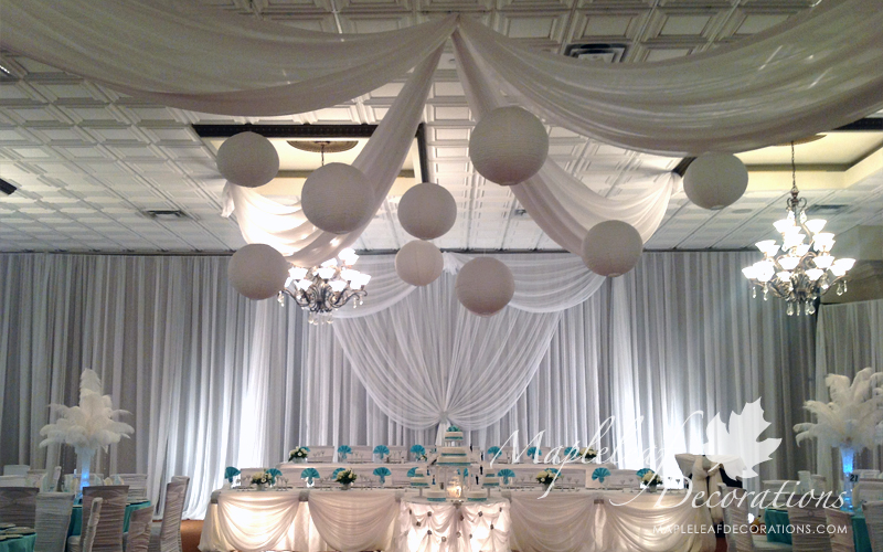 The Traditional Reception Decor Package Mapleleaf Decorations