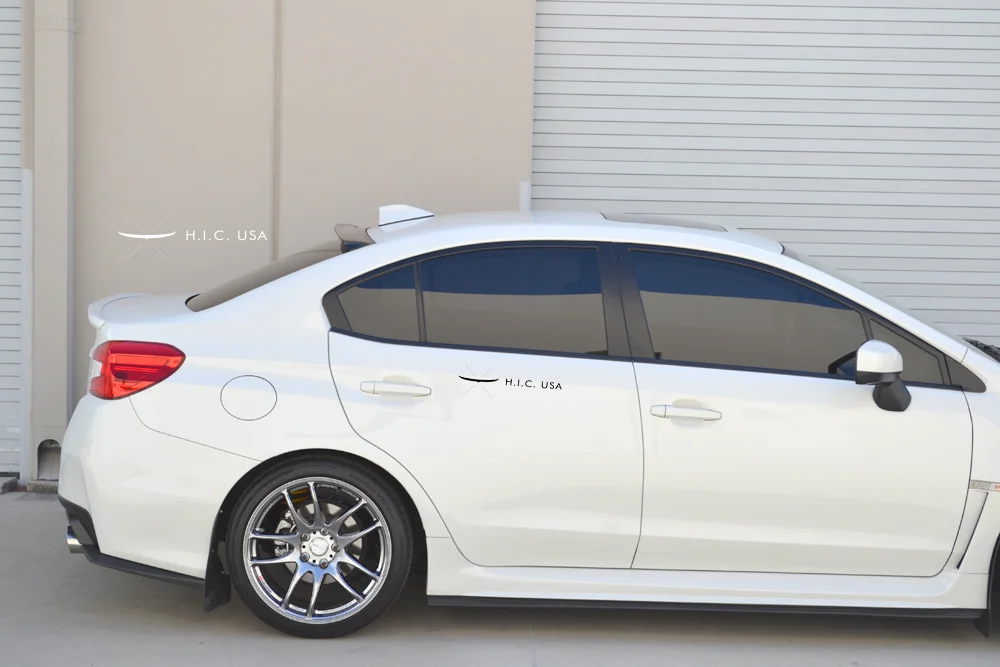 HIC USA 2015 to 2019 Impreza WRX STI rear roof window visor spoiler CF Black