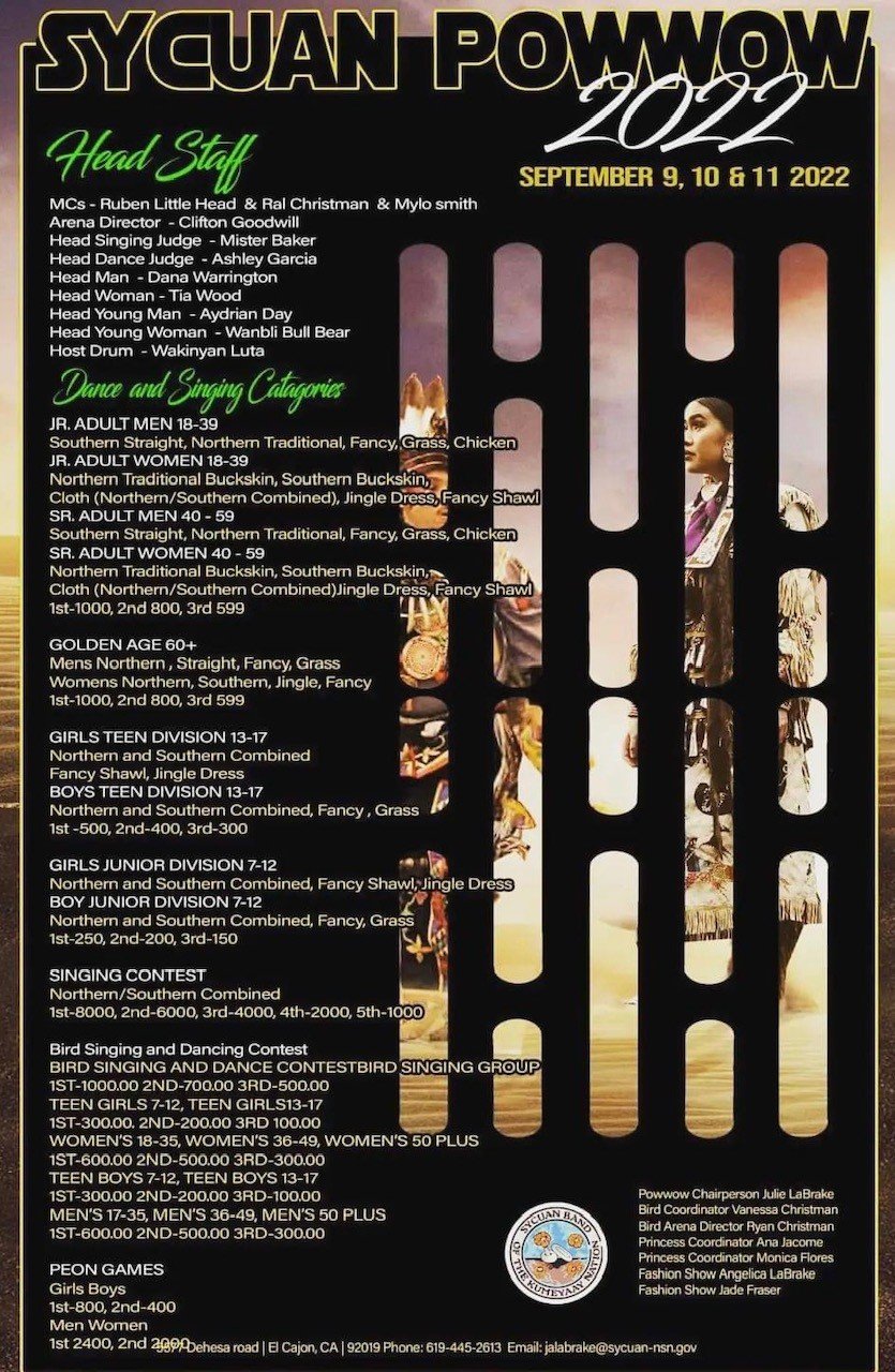 Sycuan Pow Wow flyer