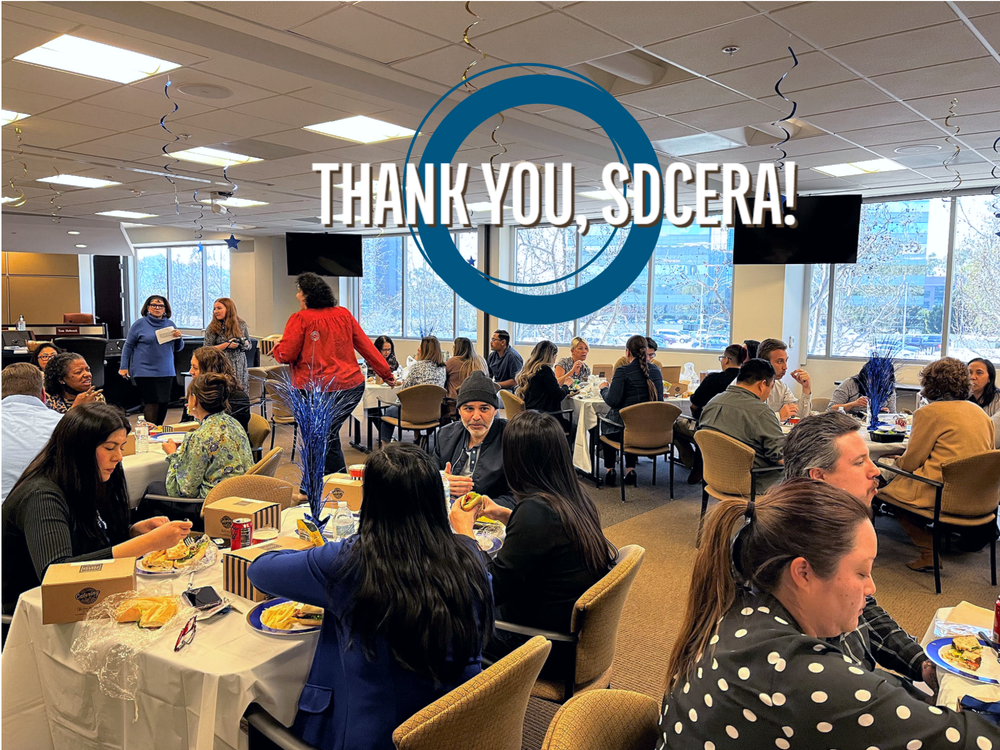 SDCERA gathered for a lunch on Wednesday