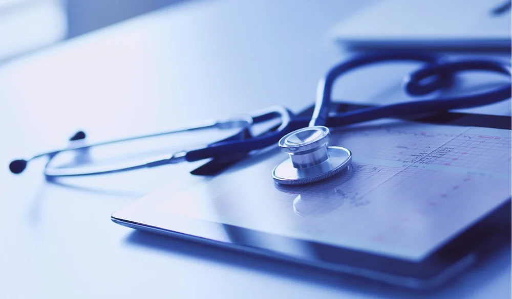 stethoscope on a tablet