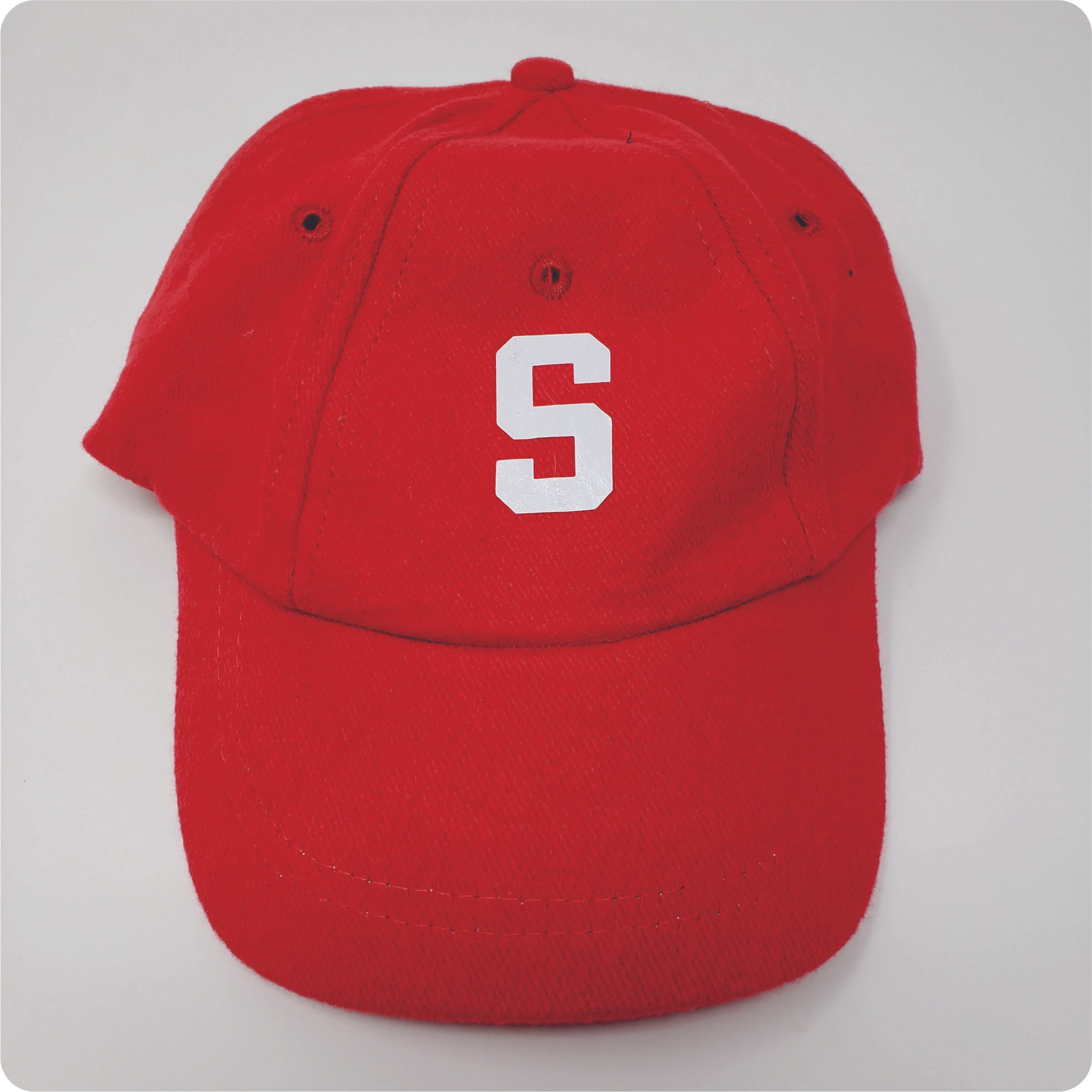 red baseball hat toddler