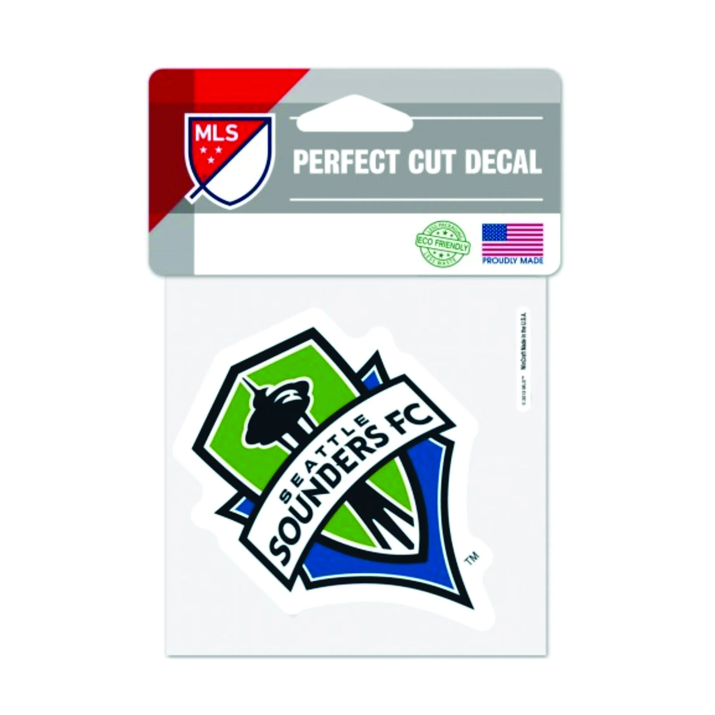 Seattle Sounders Perfect Cut Color Decal 4in X 4in Hats Off