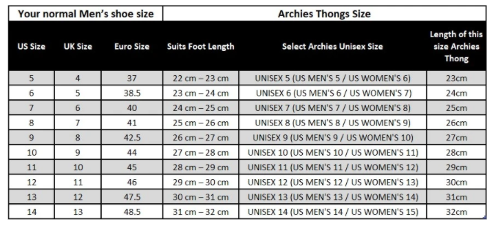26 cm to euro size