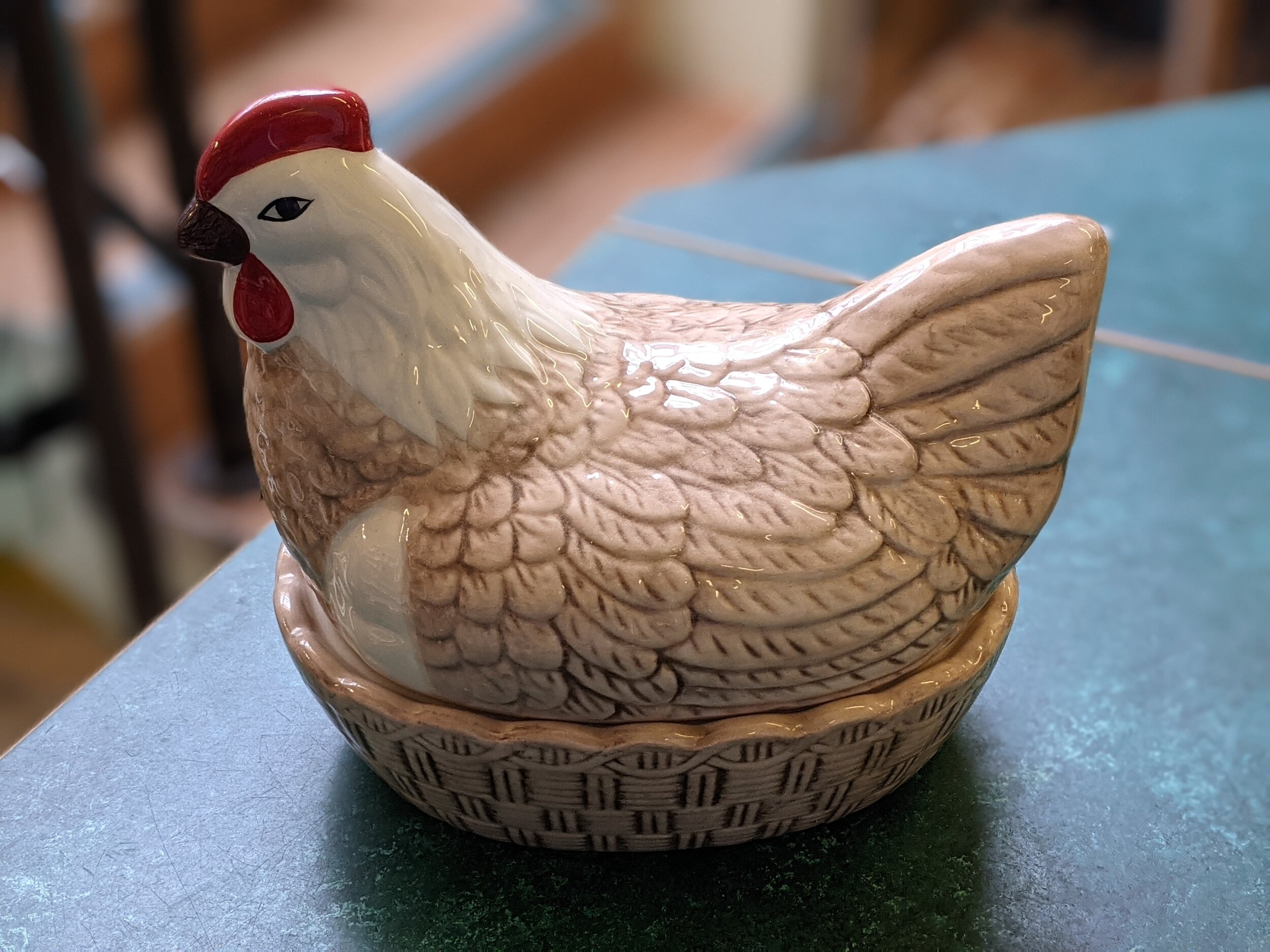 Ceramic Chicken Egg Basket — Chapmans The Ironmongers