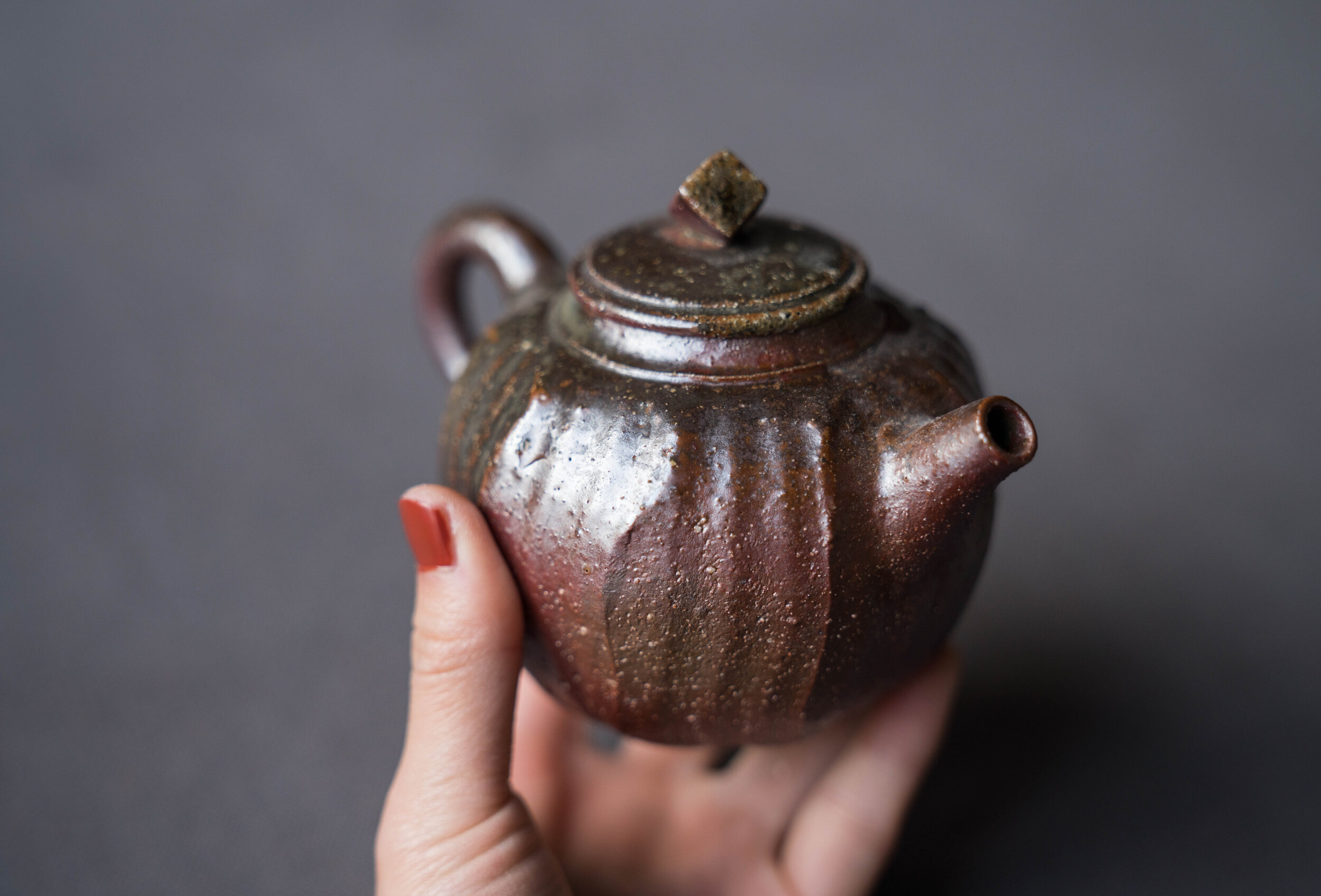 Natural Ash Glaze Si Ting Teapot, Tea Accessories