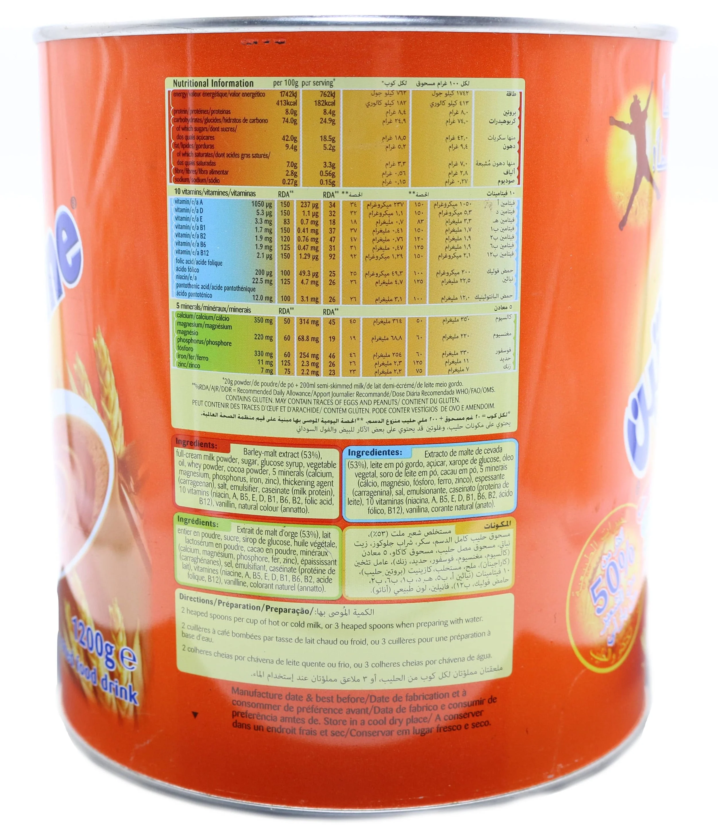 Ovaltine Nutrition Facts Bios Pics Ovaltine Nutrition Facts Bios Pics