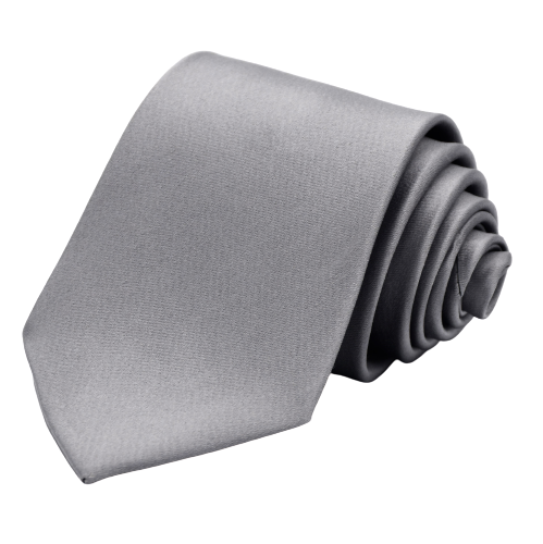 Cravatta in seta grigio perla cerimonia — Suitable | Abiti e camicie su  misura | Tecnologia scanner 3D