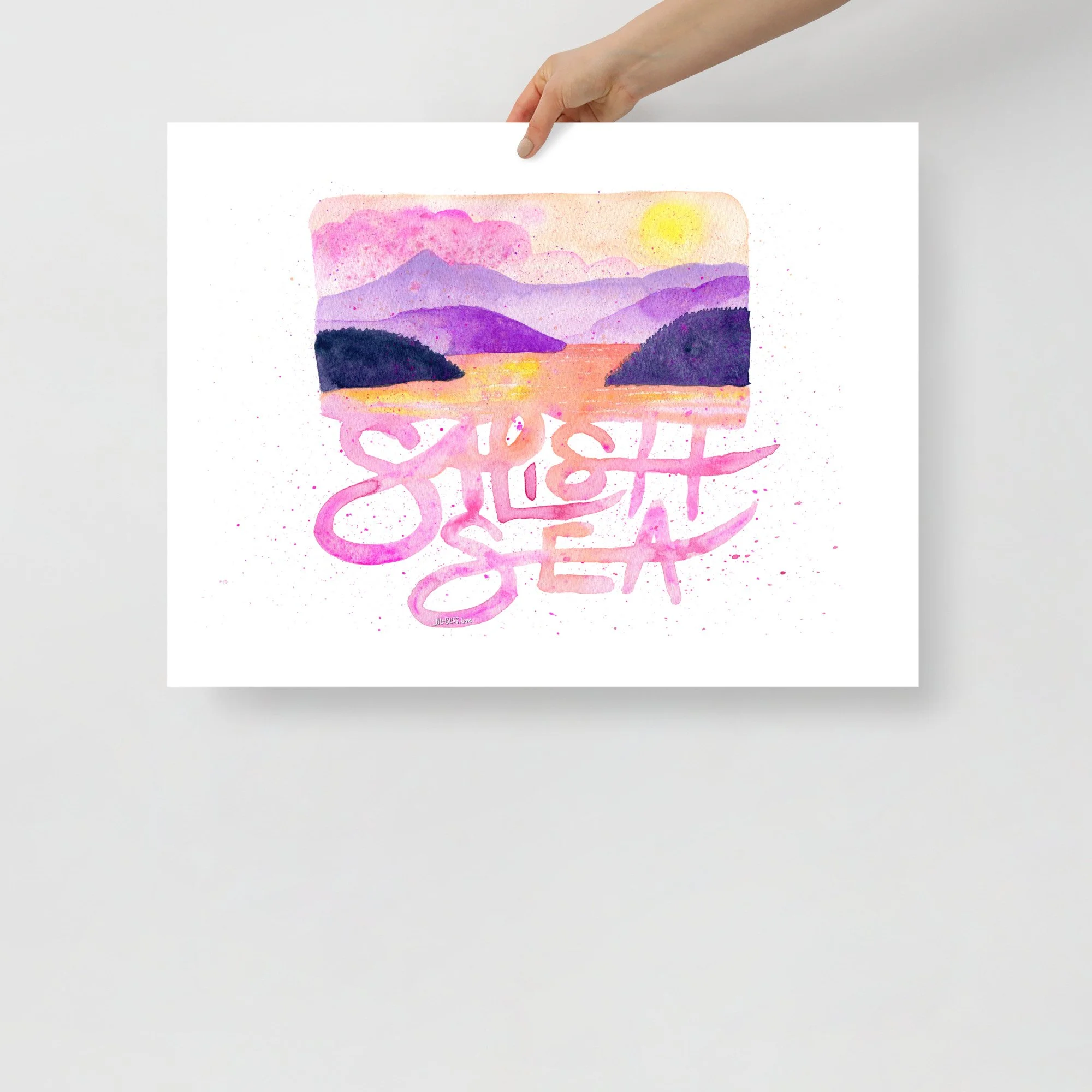 Salish Sea Pinks Nature Phrases Matte Paper Poster Print — JILL BLISS