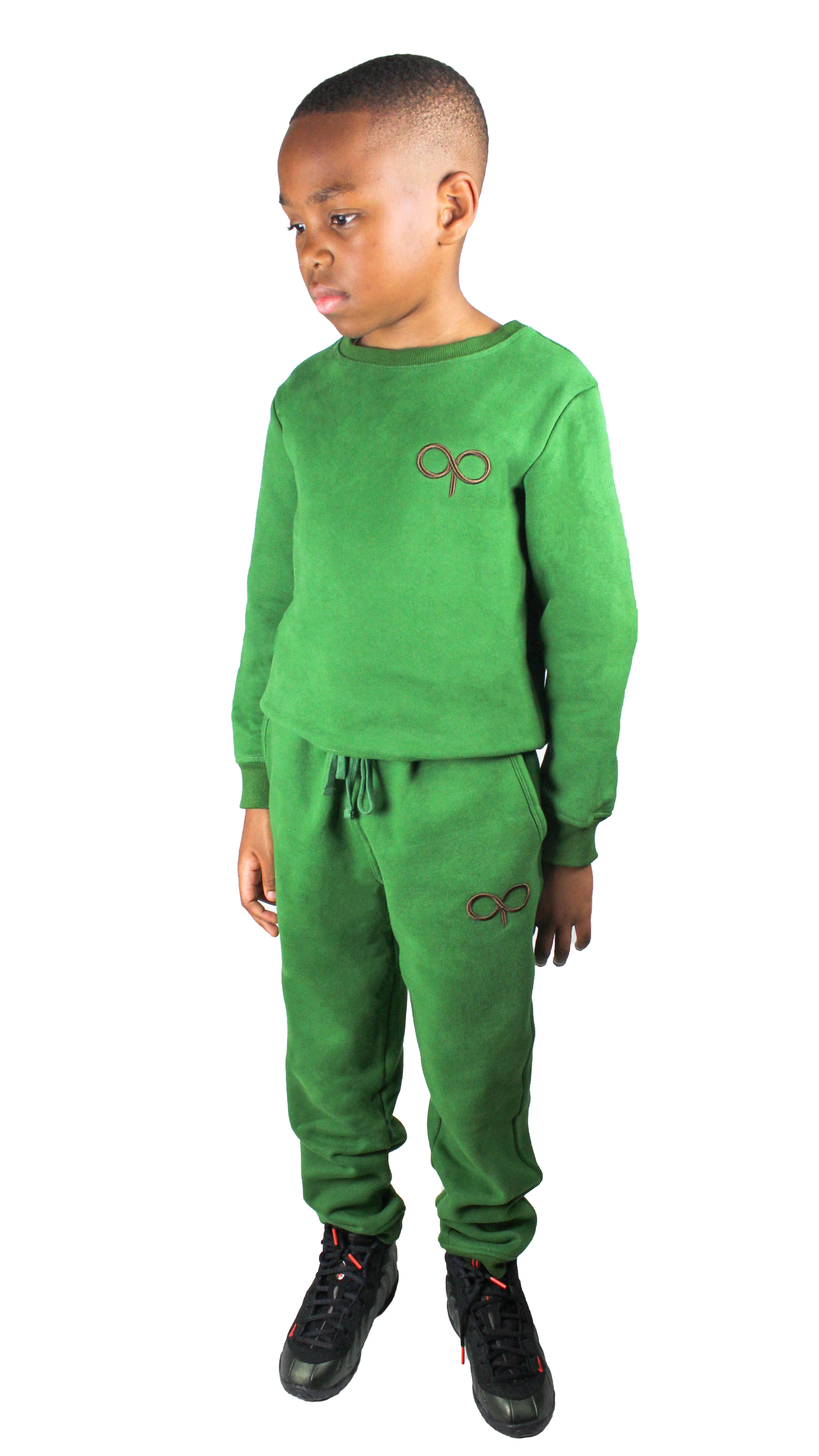 kids green sweatsuit