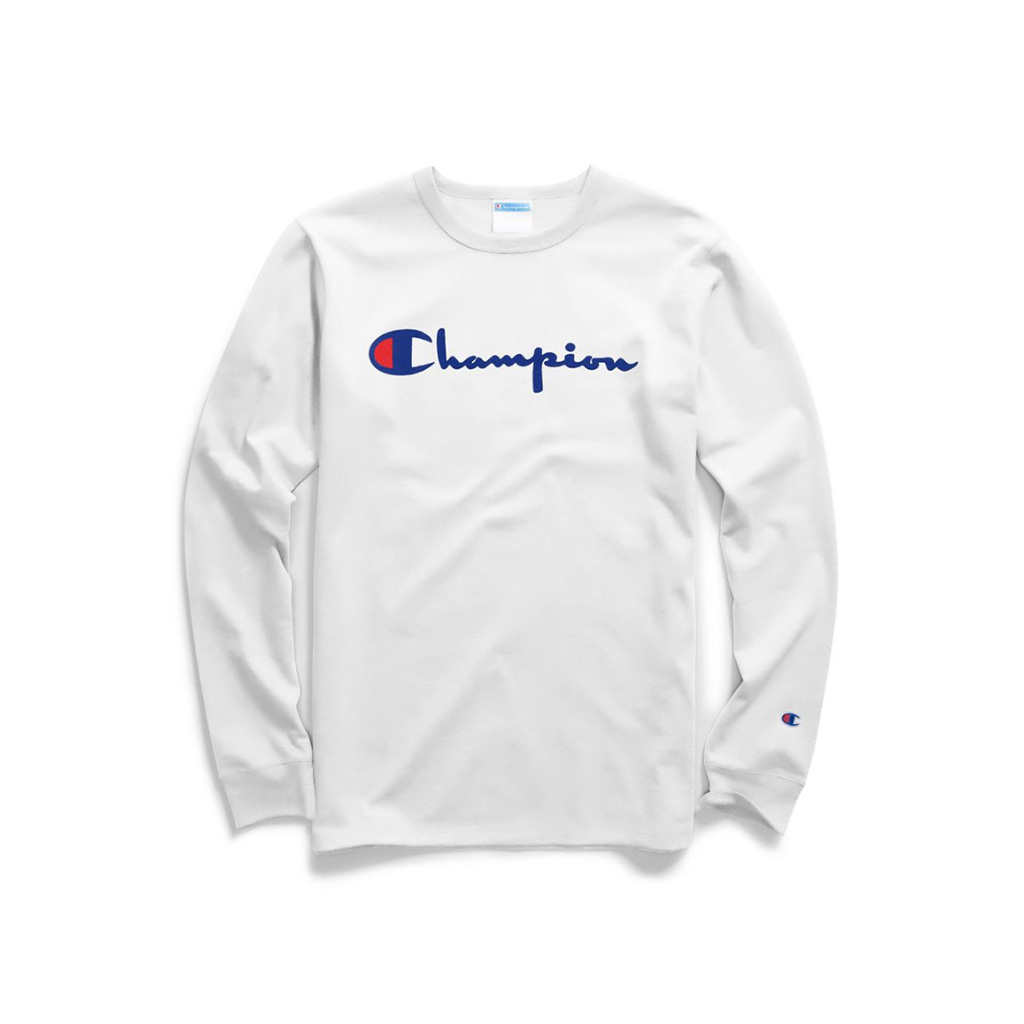 champion script long sleeve