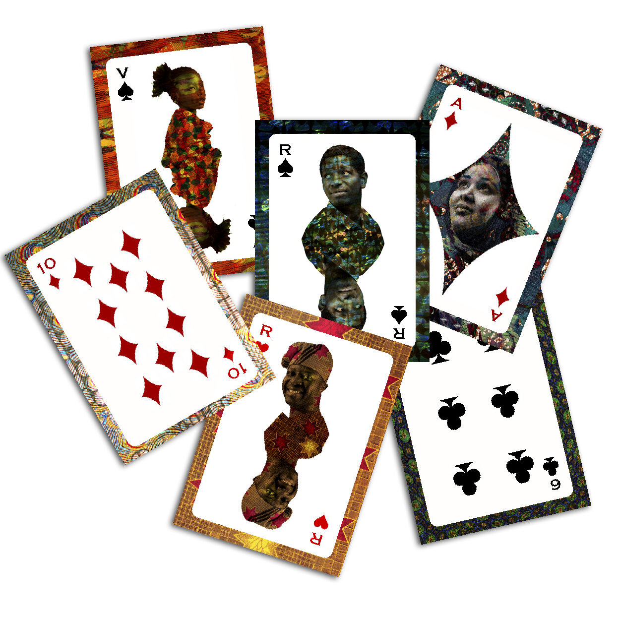 Jeu de 54 cartes à jouer, à collectionner — • FLORIANE DE LASSÉE •