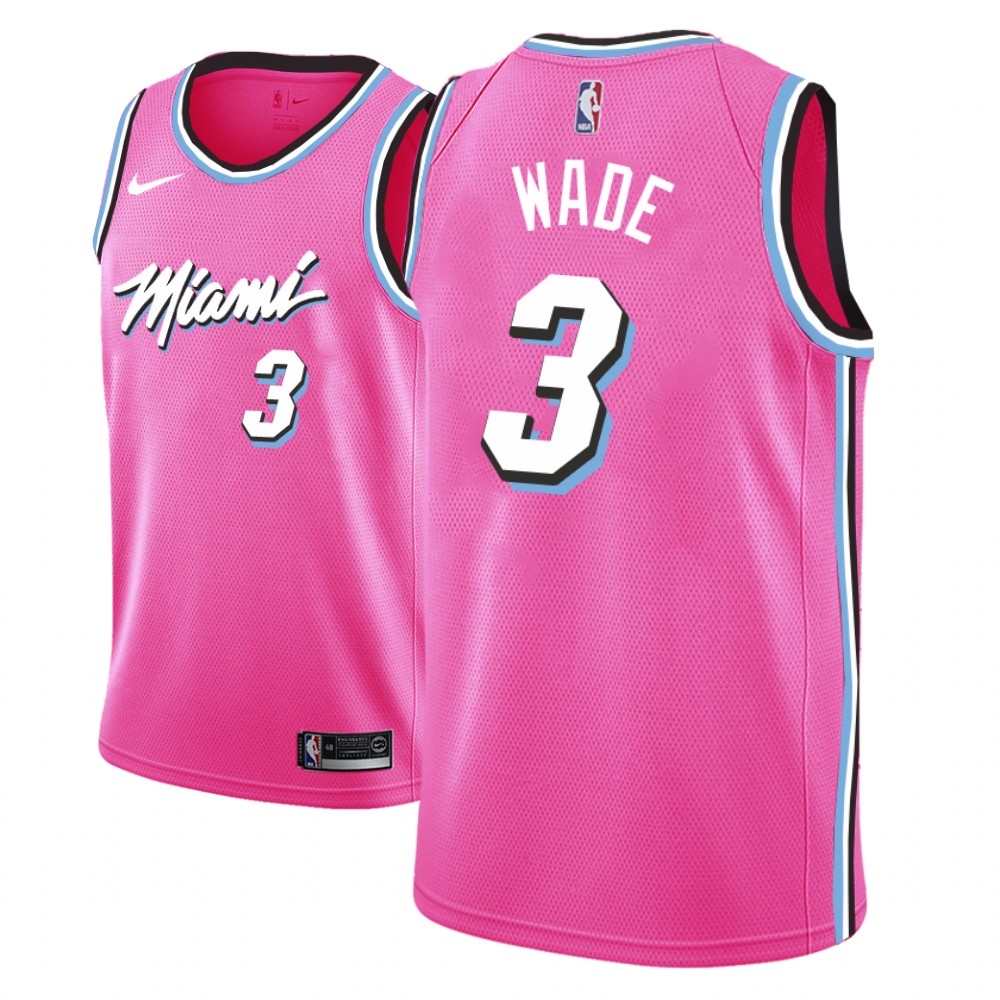 dwyane wade jersey pink