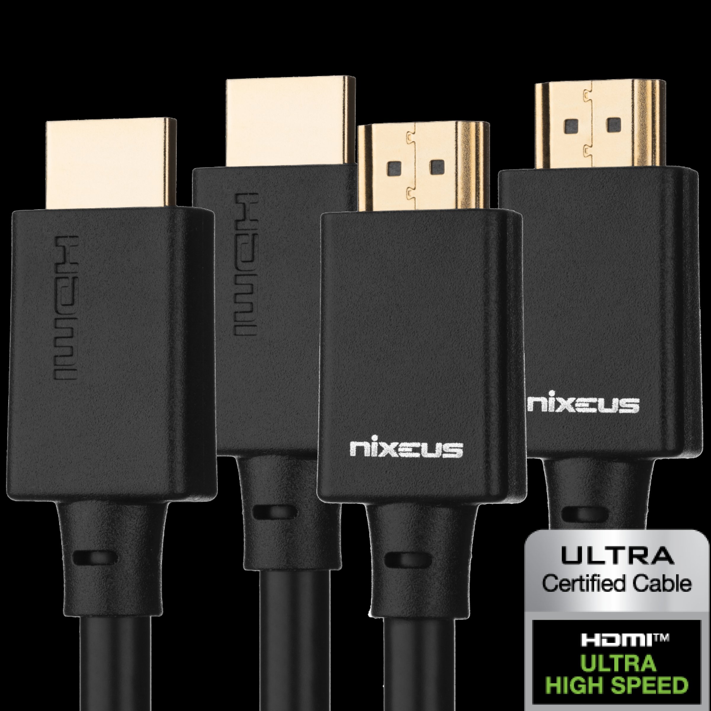 Scully indsigelse skal Nixeus Ultra High Speed HDMI Certified Cable – Certified by HDMI to Support  HDMI 2.1 Features, 48Gbps, Dynamic HDR, 4K 120Hz/144Hz, 5K 120Hz/144Hz, 8K  120Hz, and 10K 120Hz — nixeus