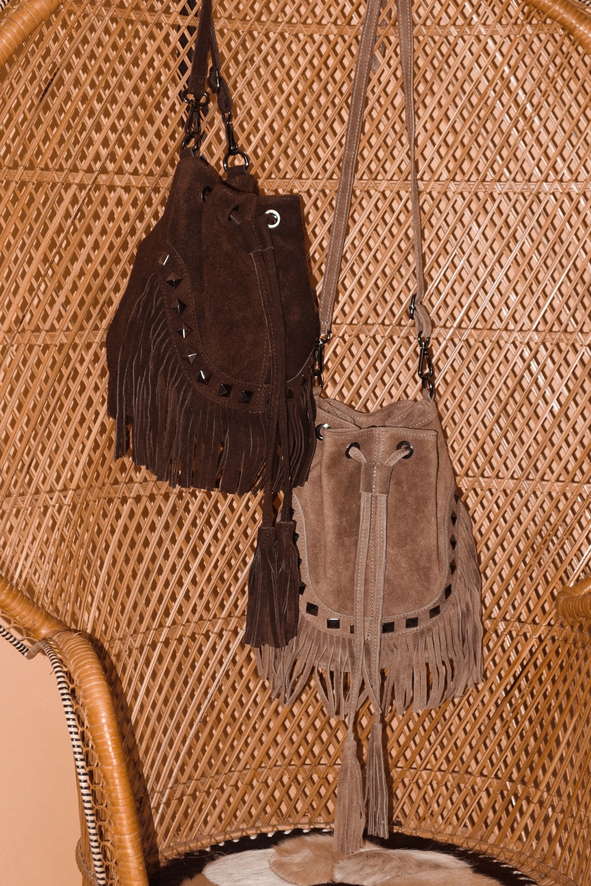 genuine suede leather