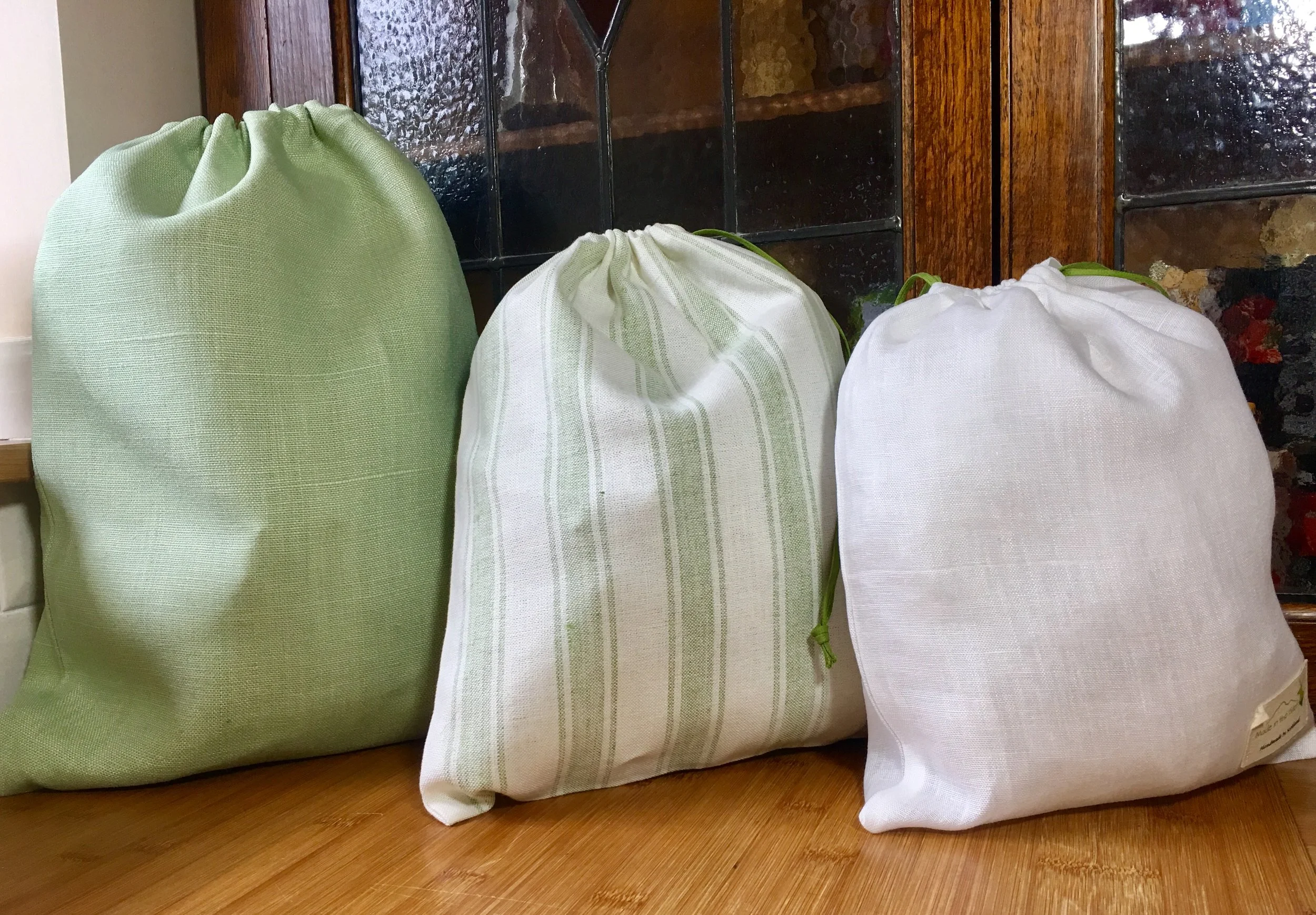 Mini linen drawstring bags hotsell