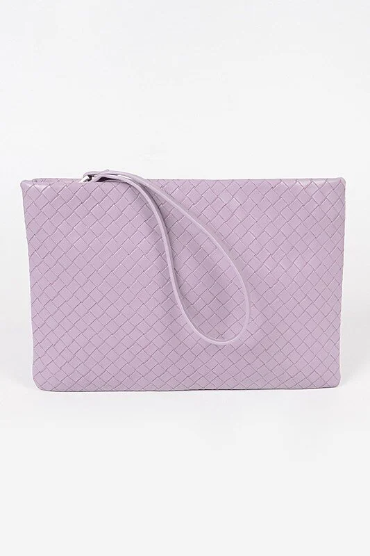 lavender clutch purse