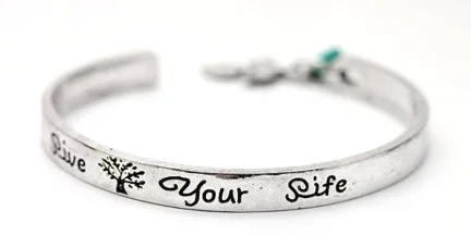 This a beautiful bracelet and earring set Positive Intentions