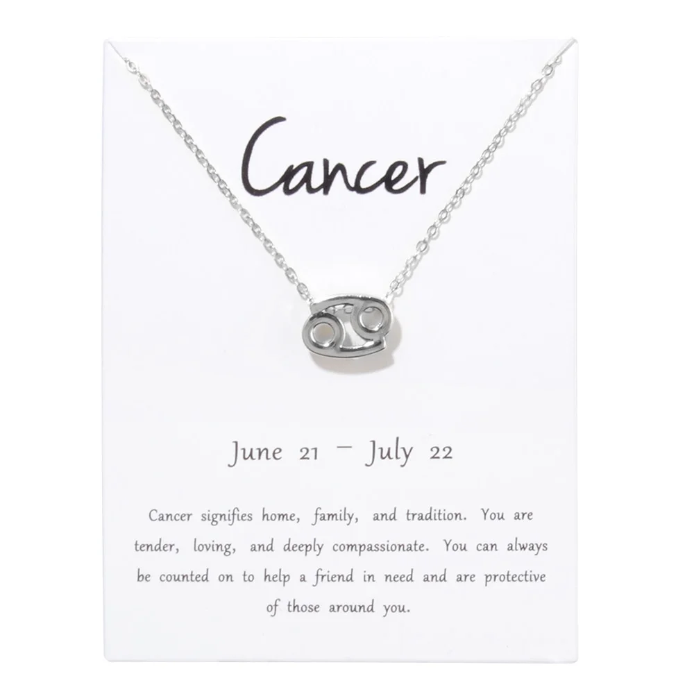 ♋︎ Cancer Necklace - Zodiac Symbols 