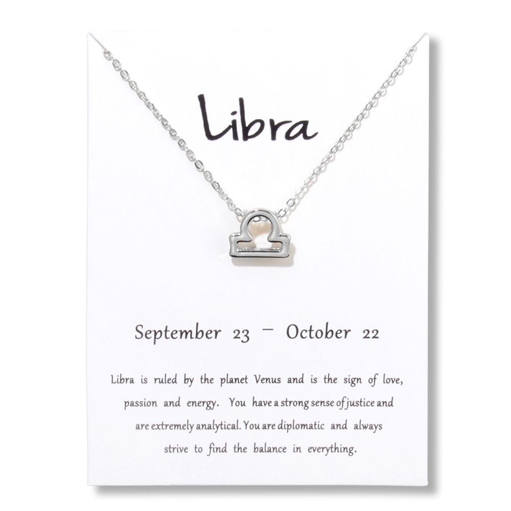 ♎︎ Libra Necklace - Zodiac Symbols 