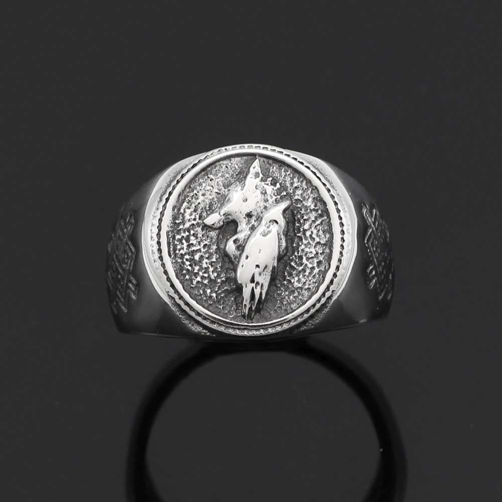 steel skull ring