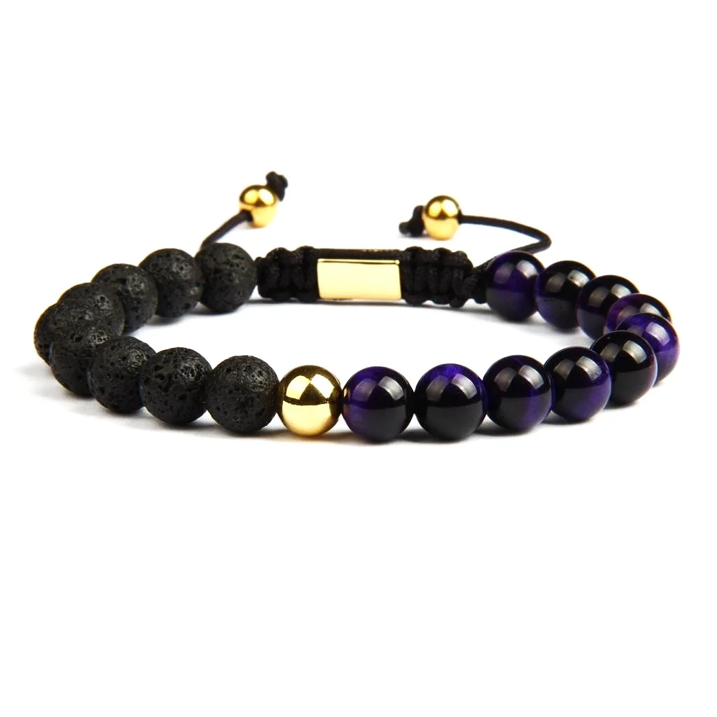 purple lava beads
