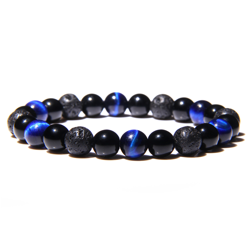 Bead Bracelet Black & Blue