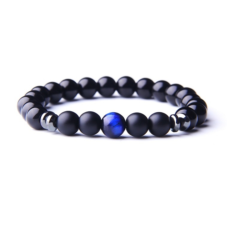 Bead Bracelet Black & Blue