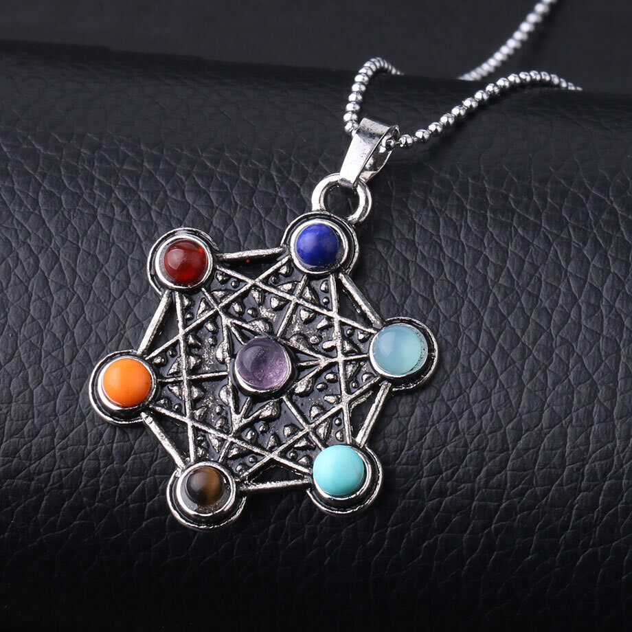 7 Chakra Stone Pendants - Sacred Symbol Spiritual Necklaces - Crystal  Jewelry — Peaceful Island