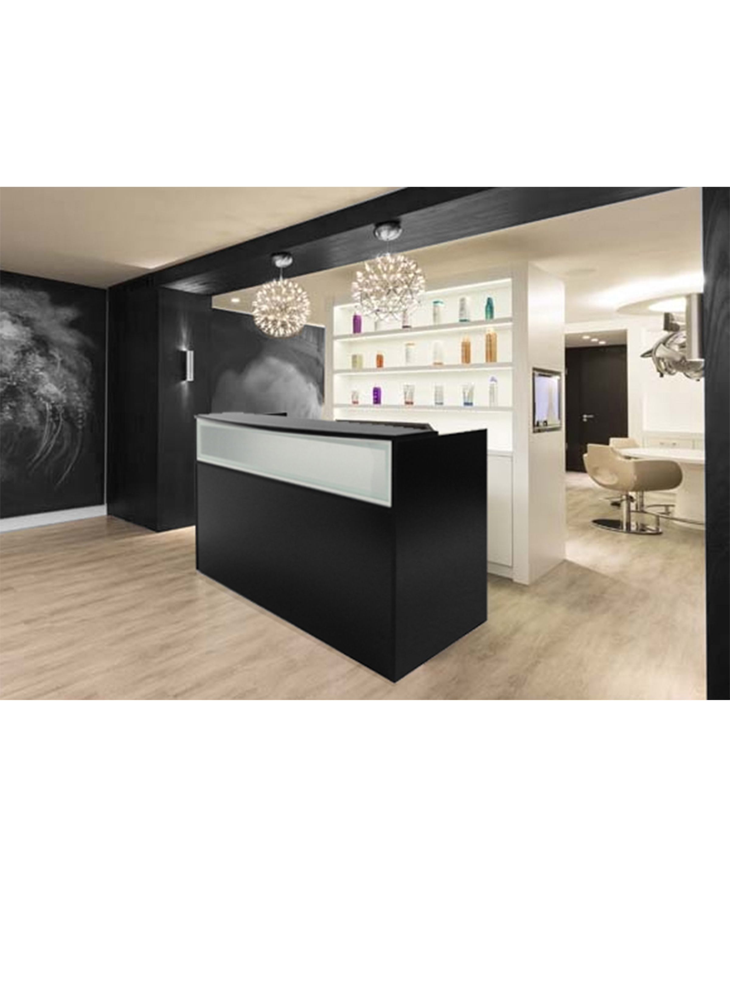 K Series Reception Desk With Frosted Glass Dynamic Office Services