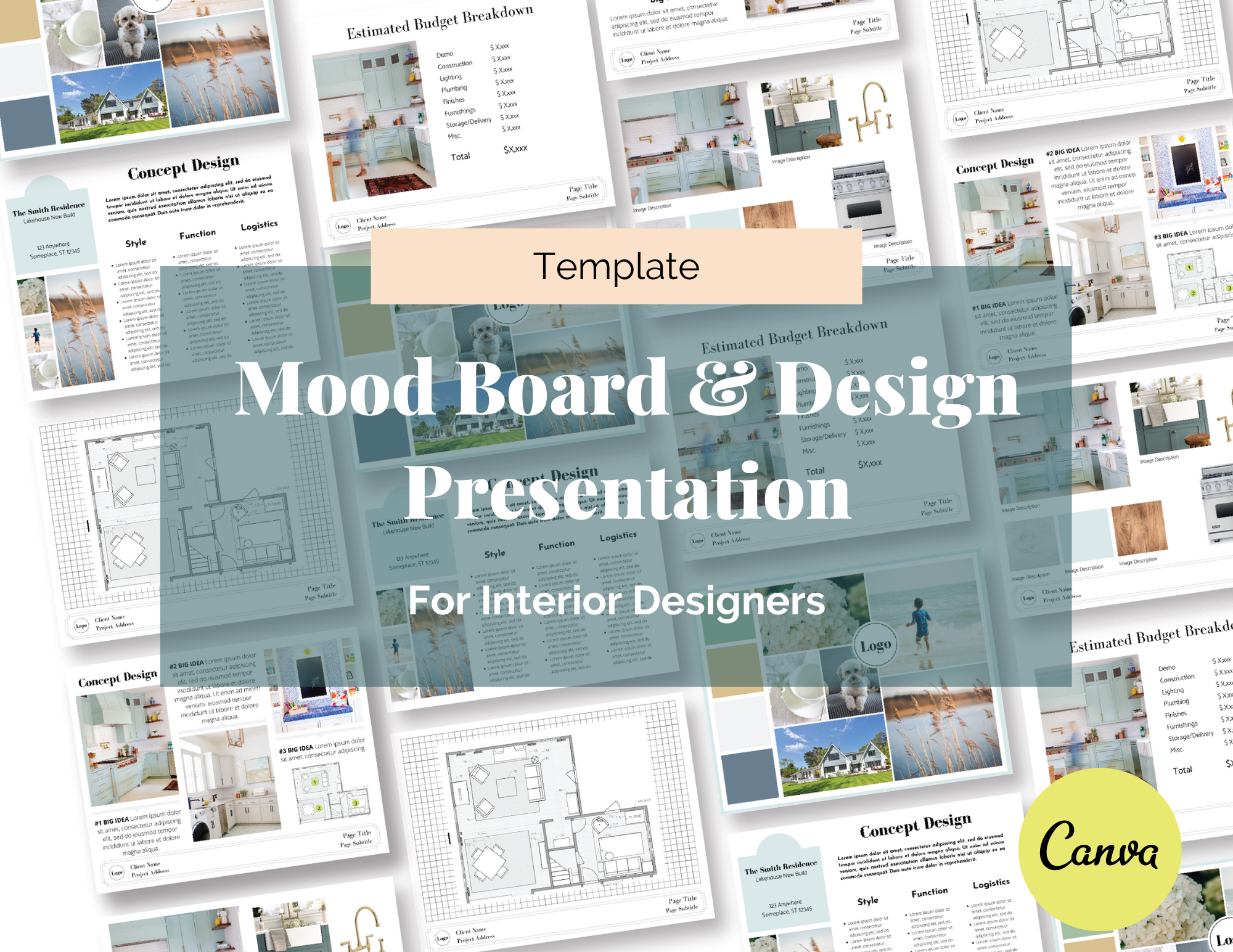 Canva Templates For Interior Designers Mood Board And Presentation Designer S Oasis