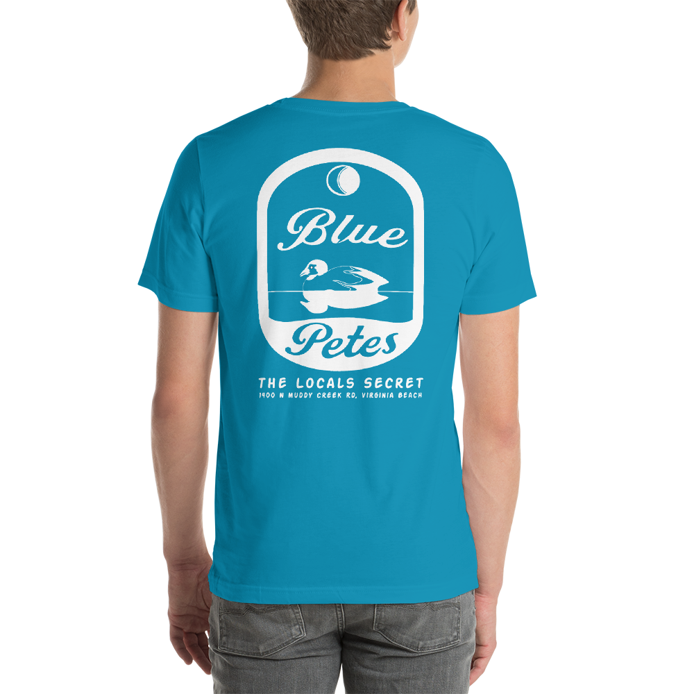PETE\'S T-Shirt Logo RESTAURANT Classic BLUE Unisex —