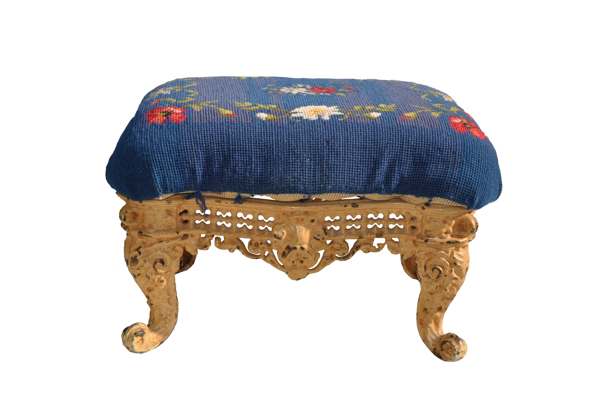 Cast Iron Victorian Small Foot Stool Extreme Antique Hunters