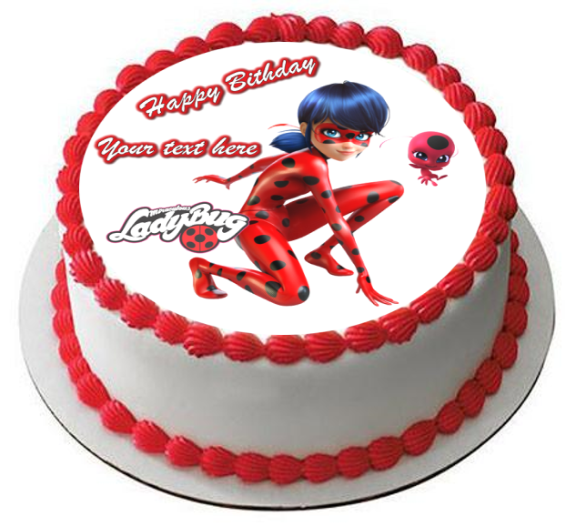 Miraculous Lady Bug Edible Image for Cake — Choco House