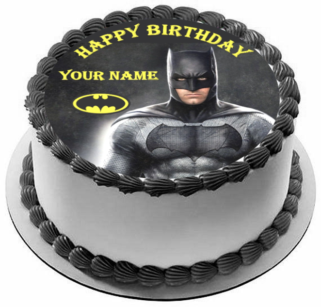 Batman Edible Image Cake Topper. — Choco House for Free Printable Batman Cupcake Toppers