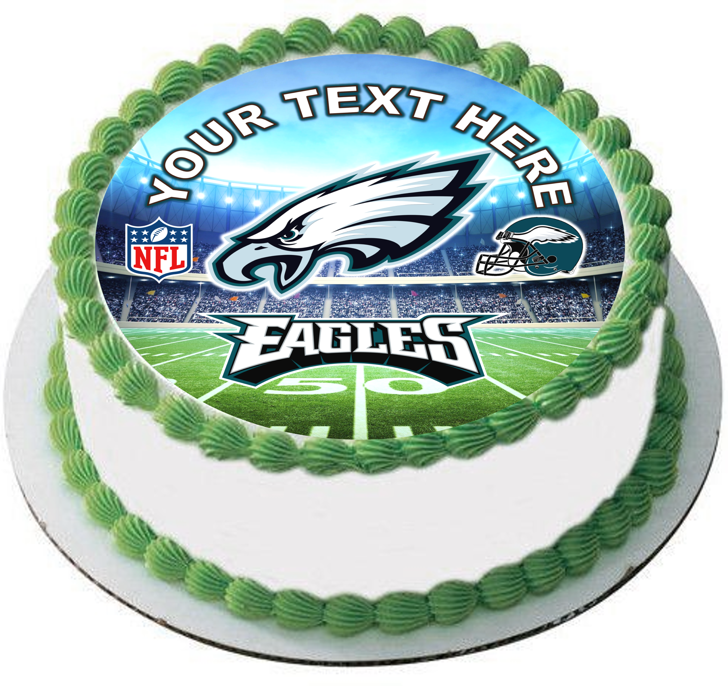 Philadelphia Eagles Super Bowl 2023 Edible Image Cake Topper. — Choco House
