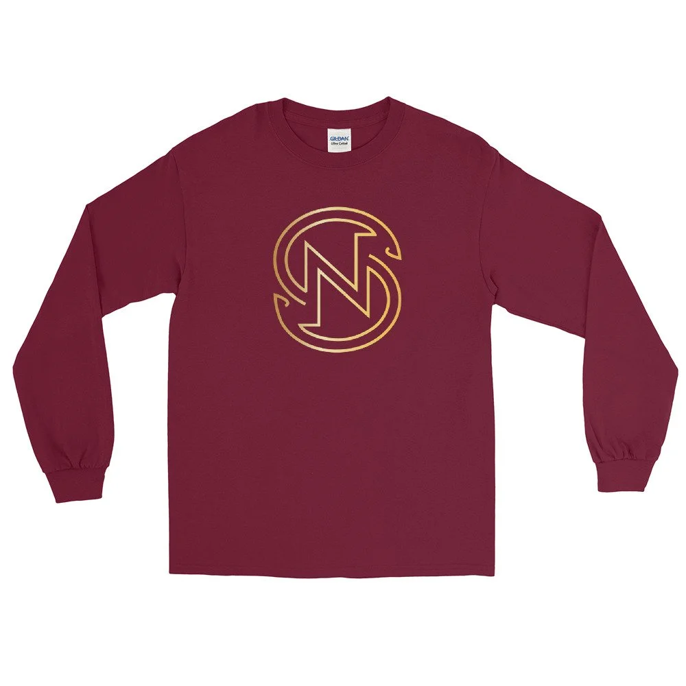 No Society Gold Logo Long Sleeve Shirt 