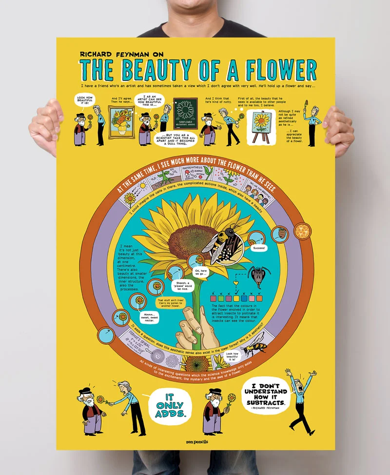 Image Richard image beautiful image beautiful image beautiful image beautiful image beautiful image beautiful image beautiful - Richard Feynman - The Beauty of a Flower — Gavin Aung Than/Zen Pencils