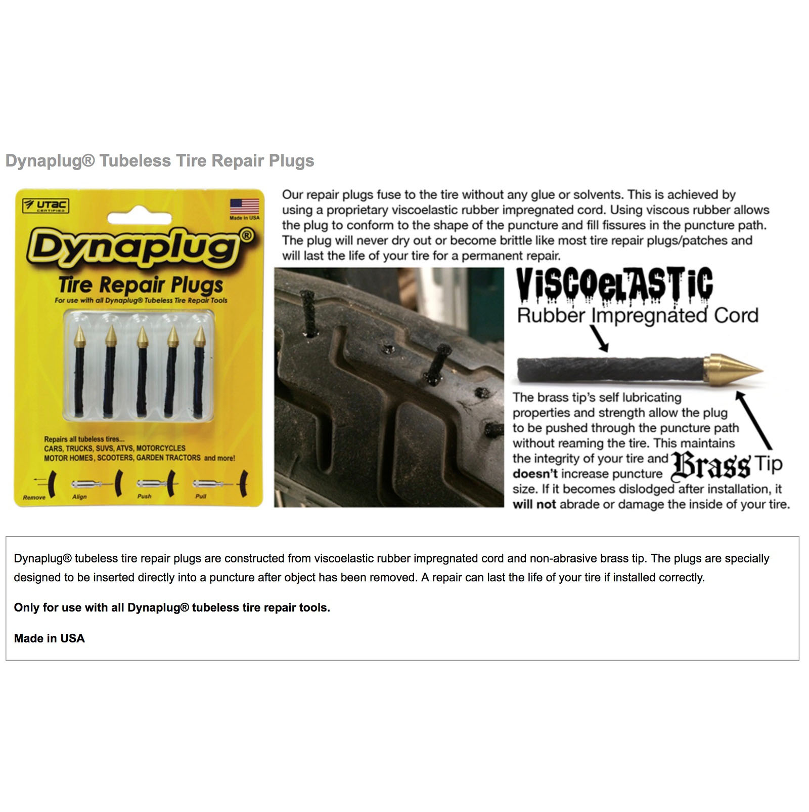 Dynaplug Refill Kit – Sierra Motorcycle Supply