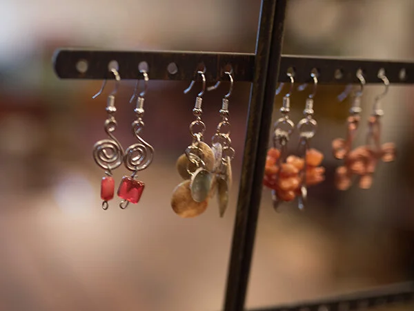 Custom made earrings clearance