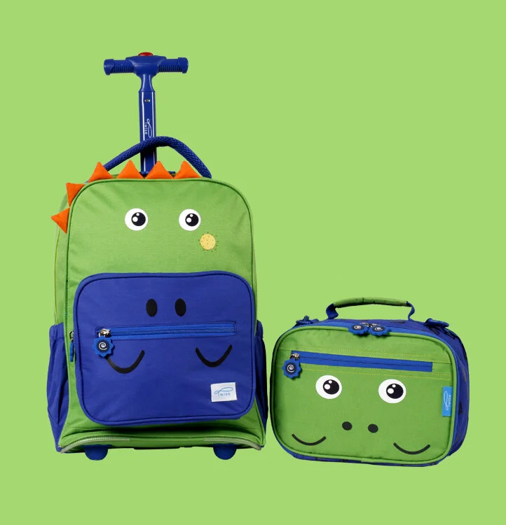 dinosaur rolling backpack