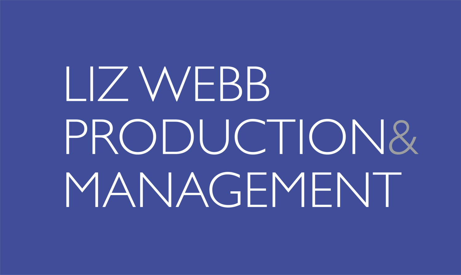 Liz Webb Production and Management