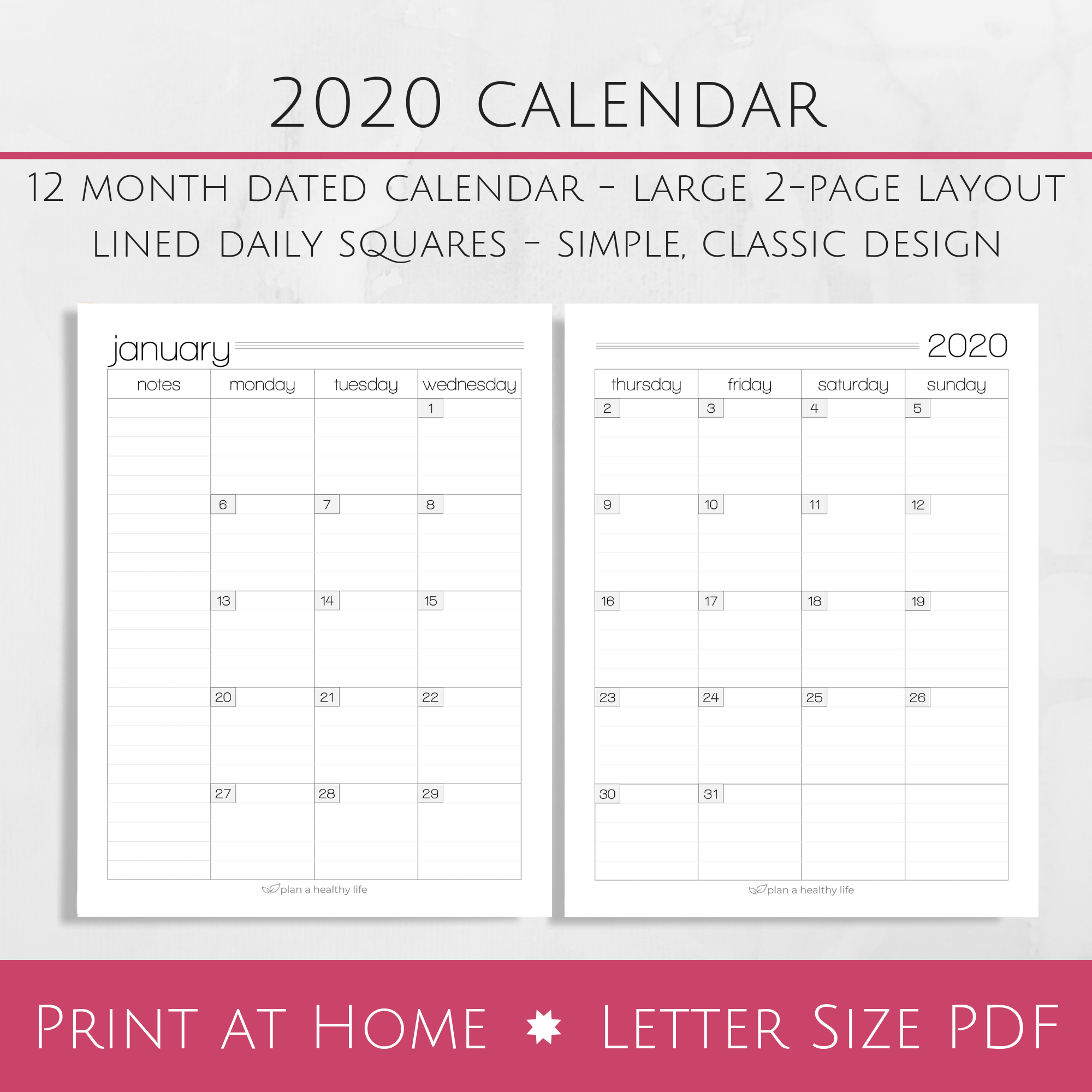 Two Page Monthly Calendar Template from images.squarespace-cdn.com